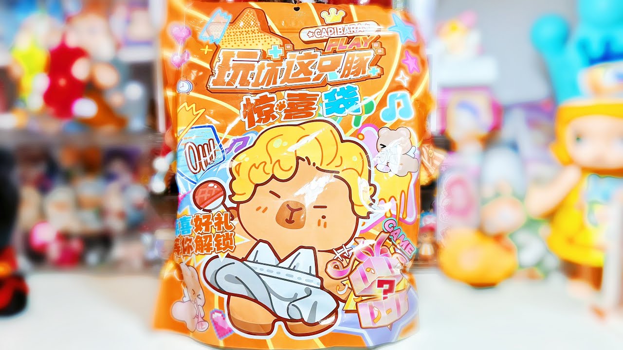 ASMR unboxing aki jang and capybara supprising bag