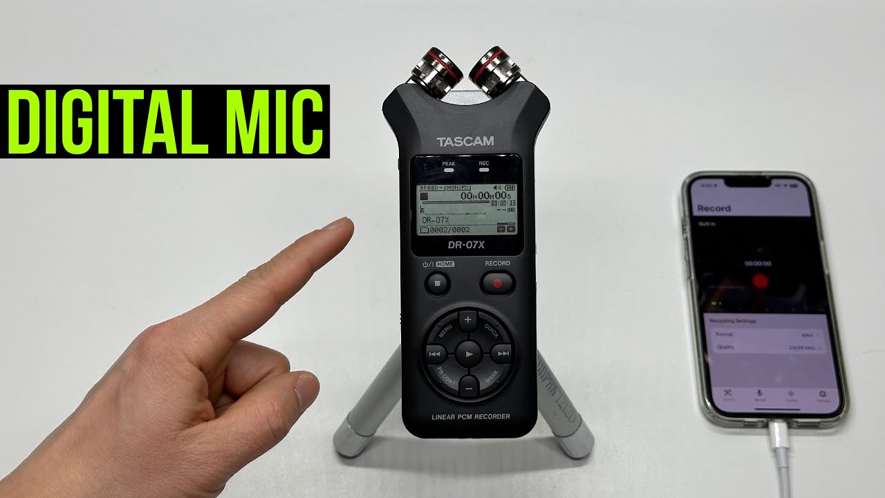 Как сделать стереозапись на iPhone, iPad и Android (с помощью рекордера TASCAM DR-07X)