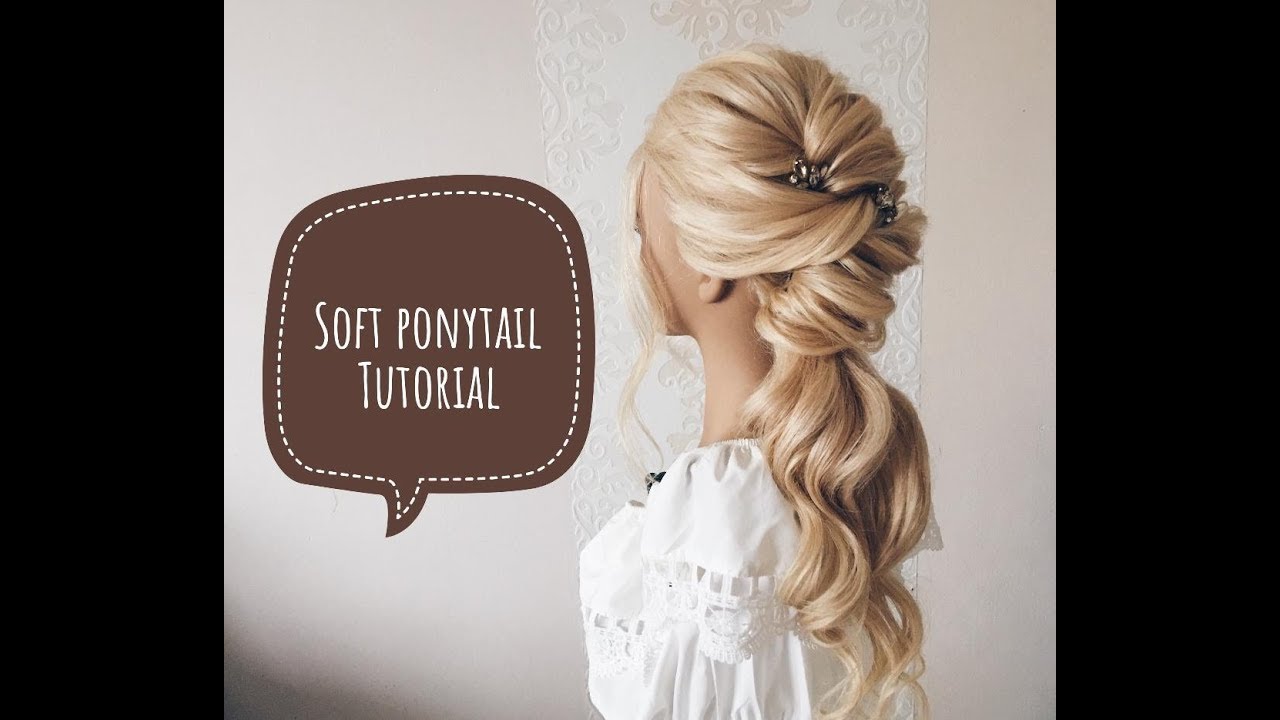 Soft ponytail updo /Schnelle Hochsteckfrisur /стильная причёска из жгутов