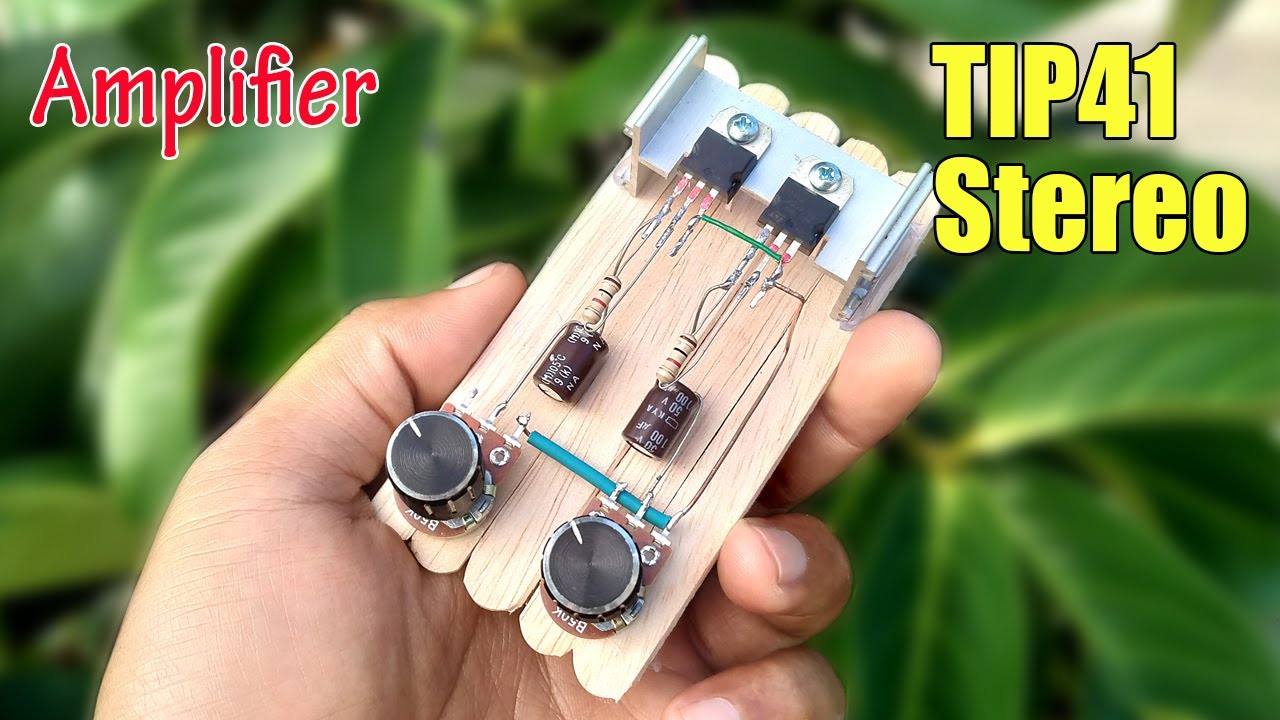 Mini Amplifier TIP41 Stereo