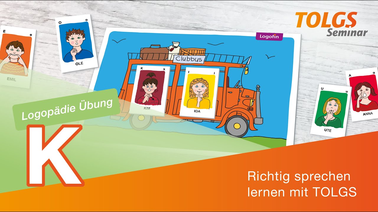Logopädie Übung für Kinder – Silben mit K