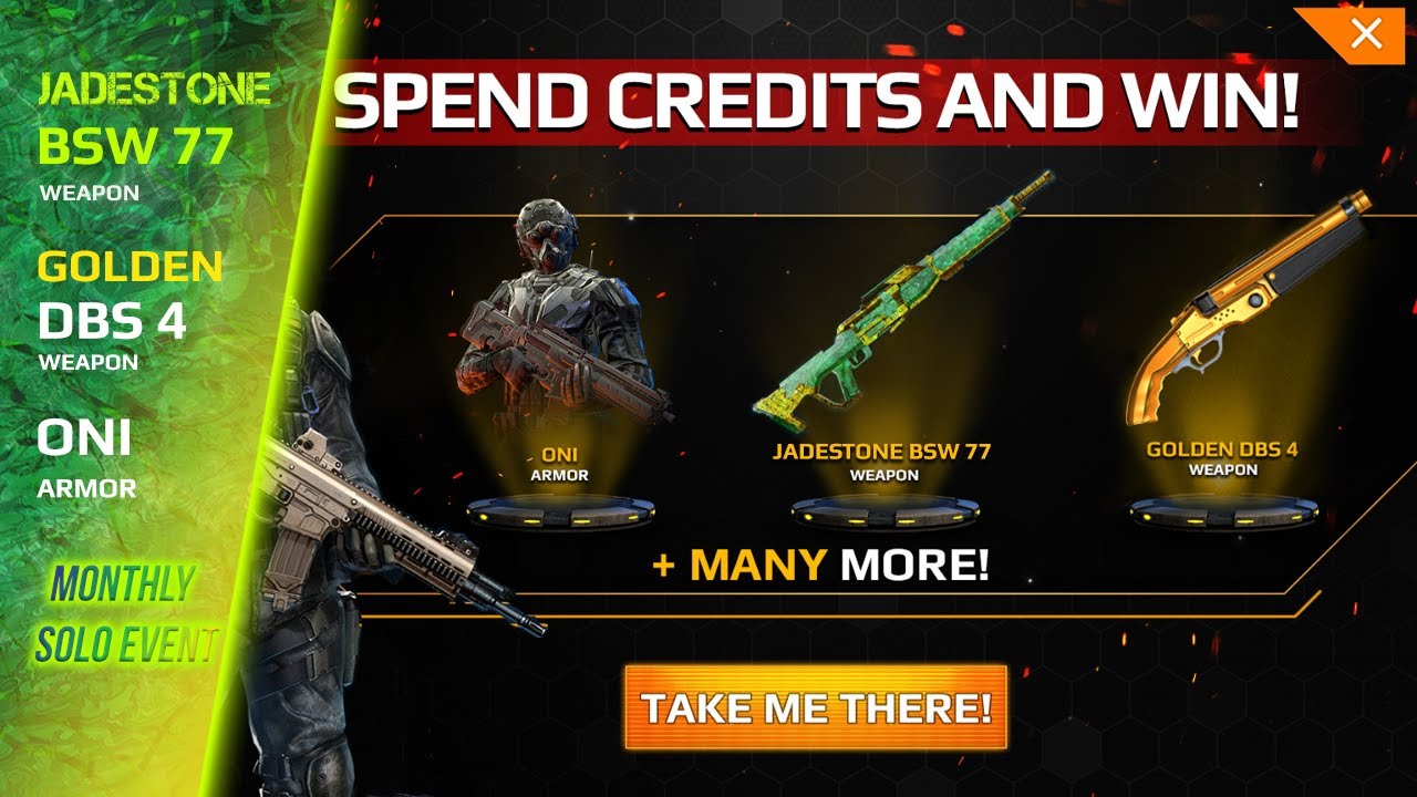 Jadestone BSW 77 - Golden DBS 4 - ONI Armor | Month SOLO Event | Modern Combat 5 - Harber theGamer
