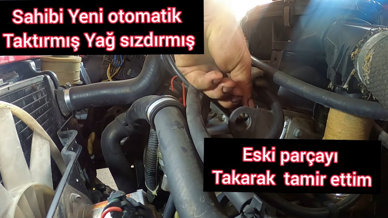 Renault Europa benzin Otomatiği yağ sızdırıyor. Yağ kaçağı arızayı Tamir ettik
