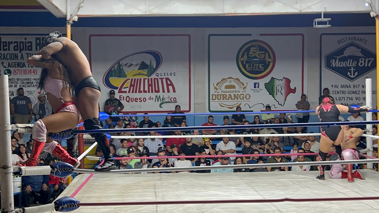 The Tiger y Lady Flammer vs Emperador Azteca y Chik Tormenta