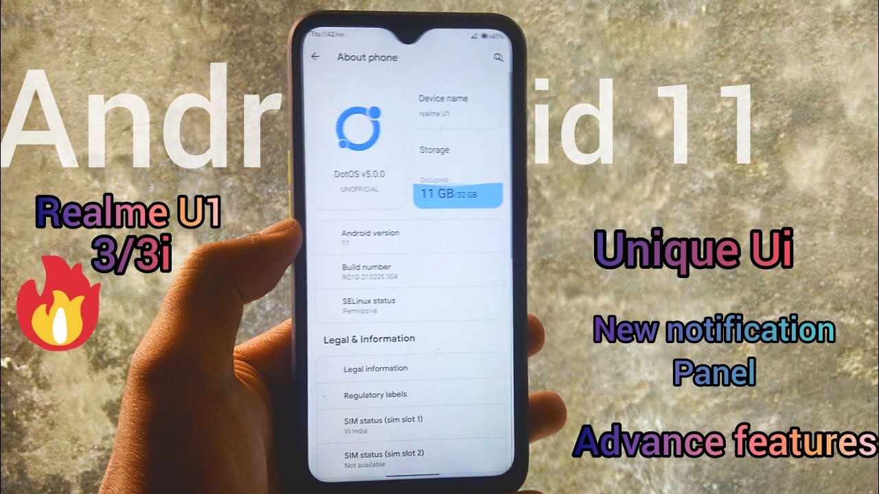 Android 11 for Realme 3/3i | DotoS 5.0 Android 11 custom ROM for Realme 3/3i and U1 |