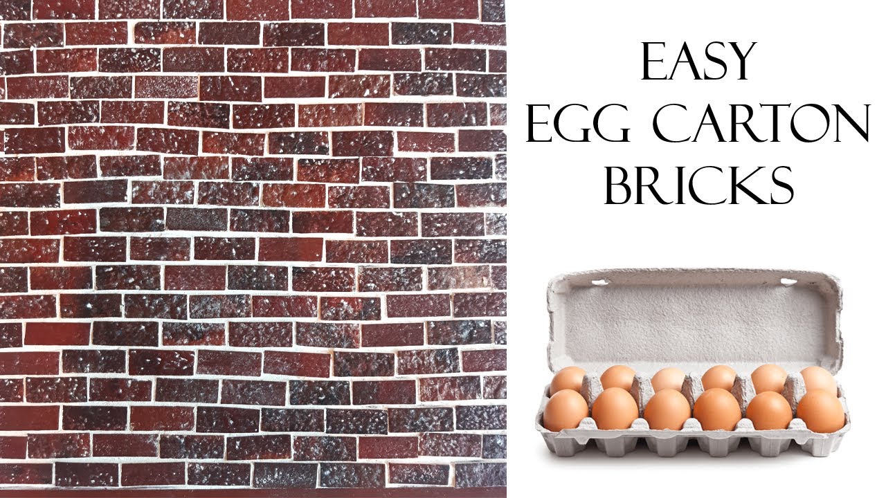 EASY Miniature Bricks Made From Egg Cartons!