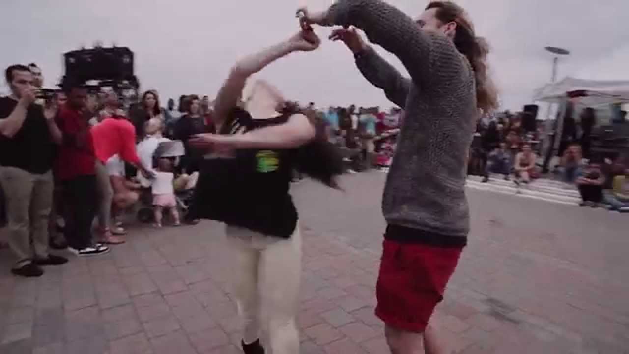 Ry'el (Henri) + Jessica - Zouk Demo at the Hudson River New York City