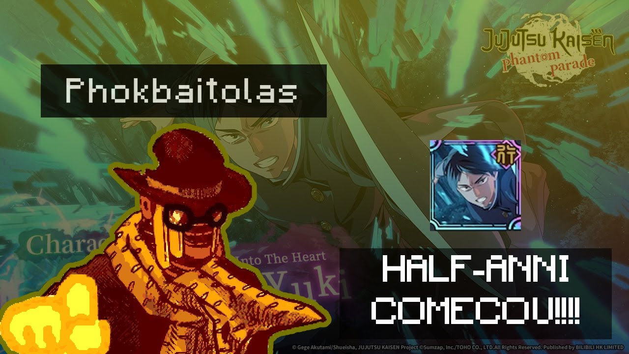 O Half-Anni de jujutsu kaisen ja comecou!!!!