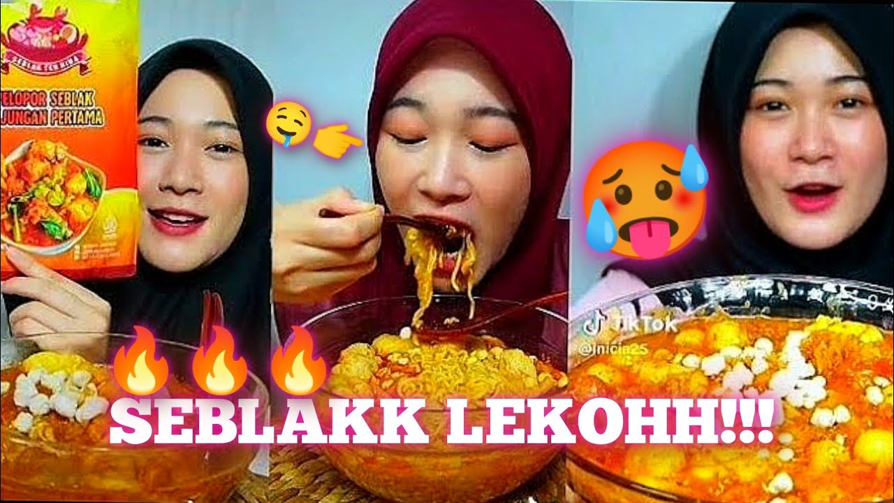 KOMPILASI MUKBANG SEBLAK PEDASSS🤤 || KAK INI CIA