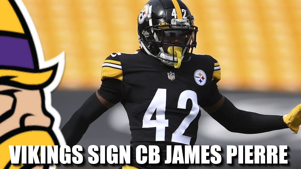 Vikings Sign Former Steelers CB James Pierre!
