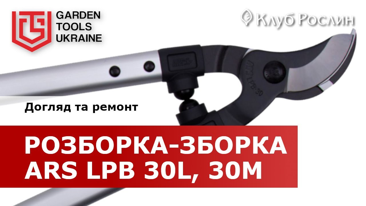 ARS LPB-30: разборка и сборка сучкореза