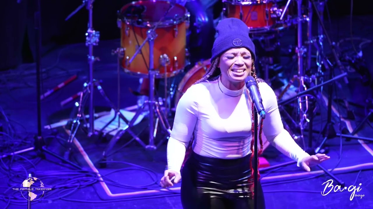 Yummy Bingham performing &ldquo;Circles&rdquo; at The Female TakeOver 10yr Anniversary