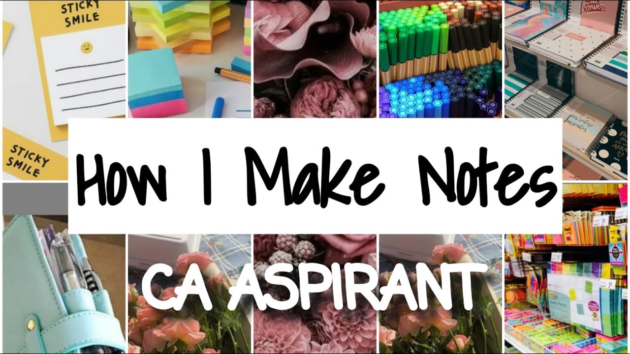 How To Make Notes I CA Students I Minimalistic Approach I No fancy Handwriting Needed