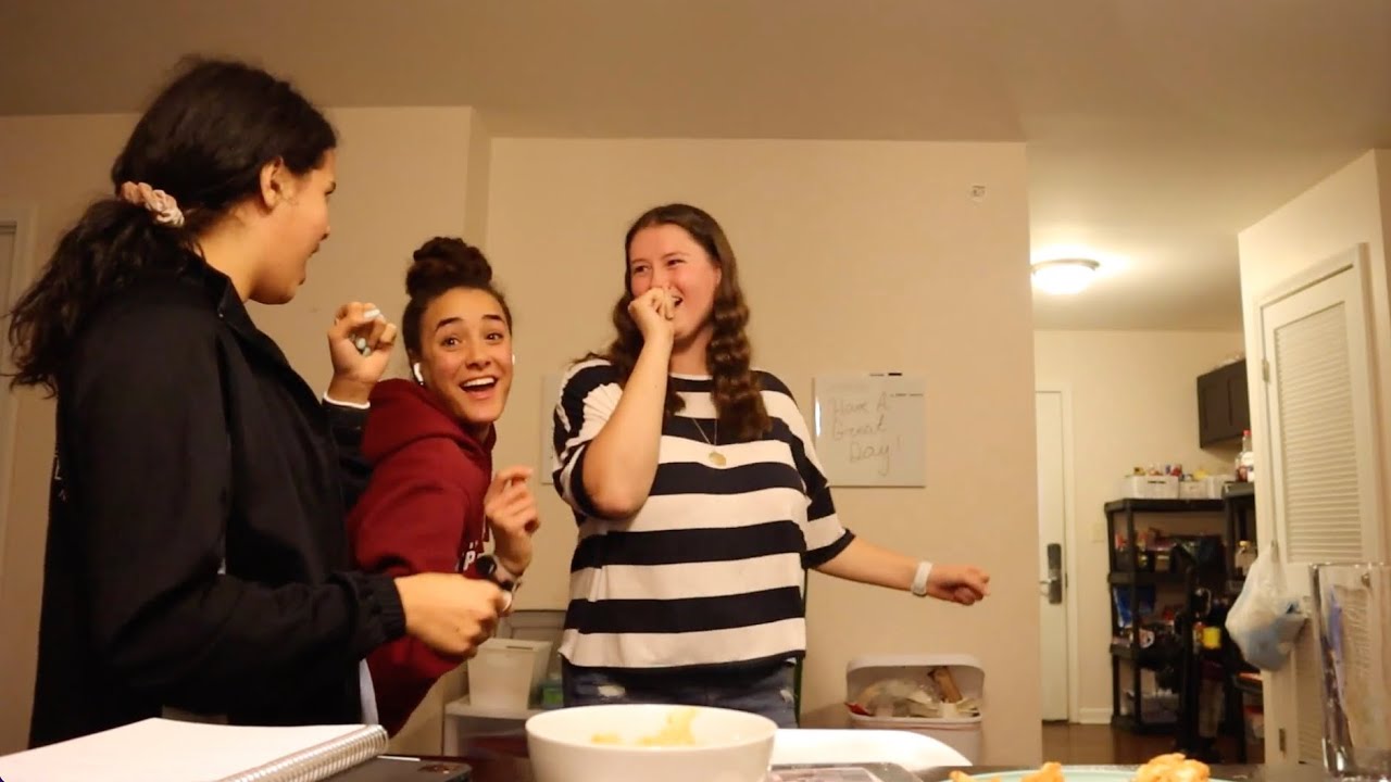 a night in with the roomies