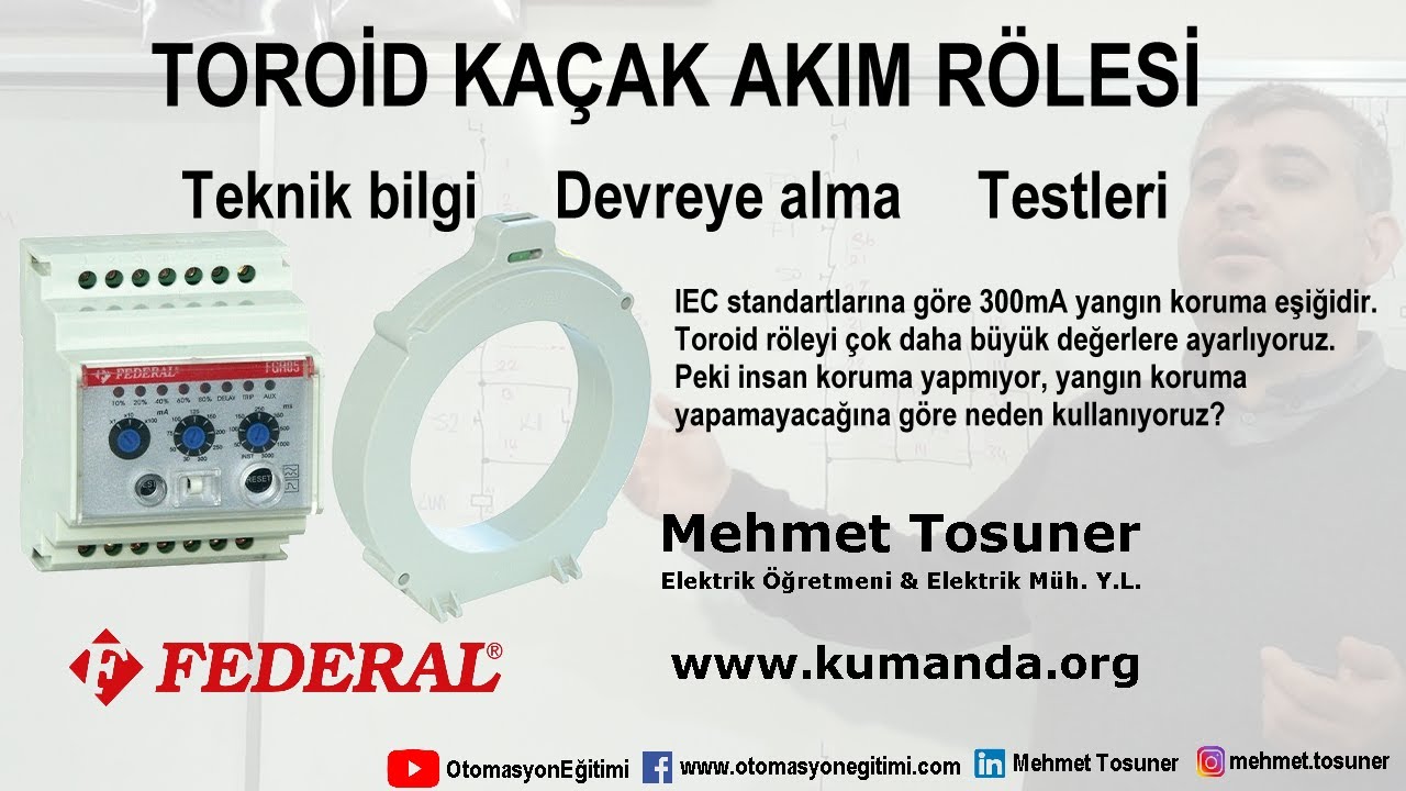 TOROİD KAÇAK AKIM RÖLESİ - Teknik bilgi - Devreye alma - Testler #elektrik #otomasyon #devre