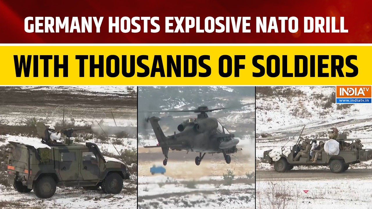 NATO Troops Conduct Explosions and Gunfire Drills in Northern Germany | World News