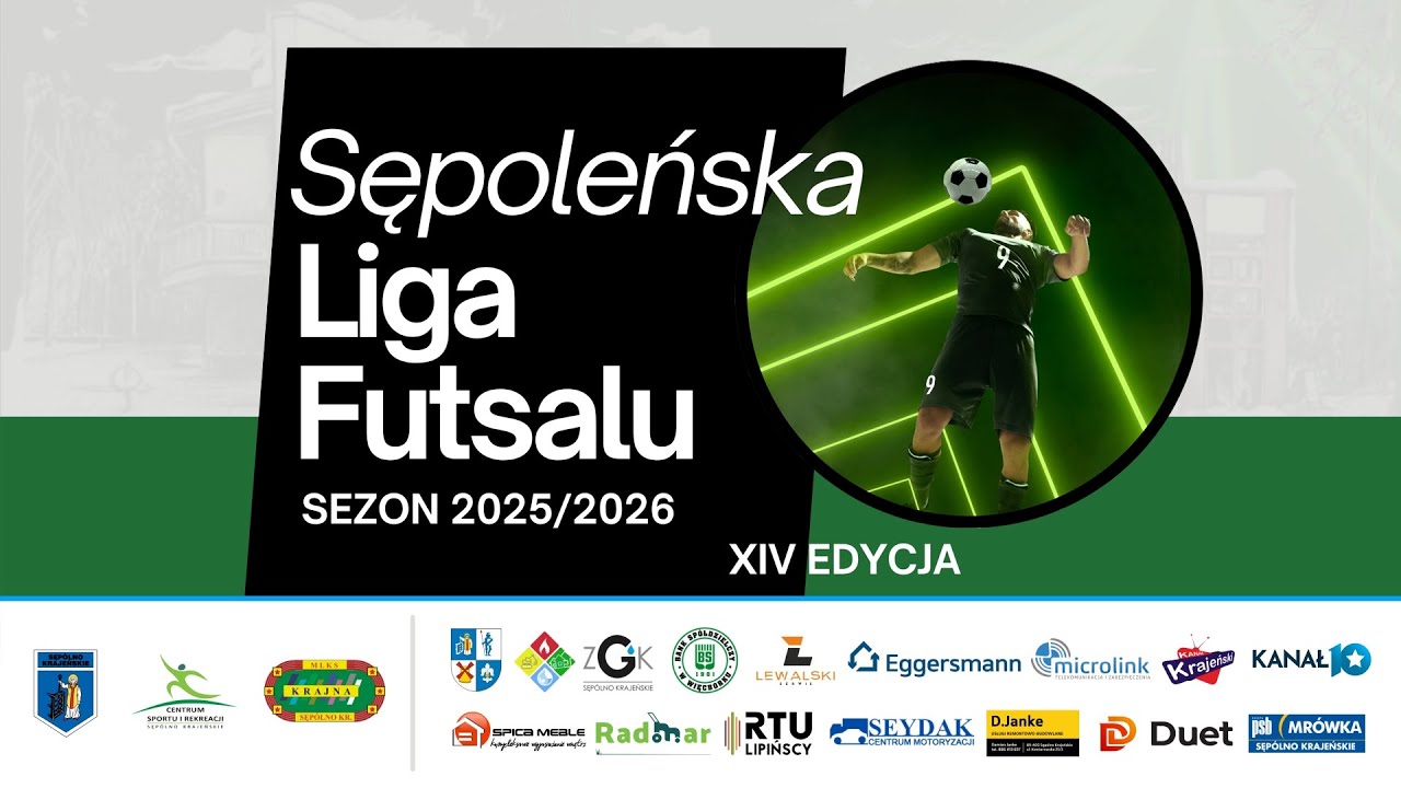 Sępoleńska Liga Futsalu, sezon 2025/2026 [VIII KOLEJKA] - Sęp&oacute;lno Krajeńskie, 10-01-2026