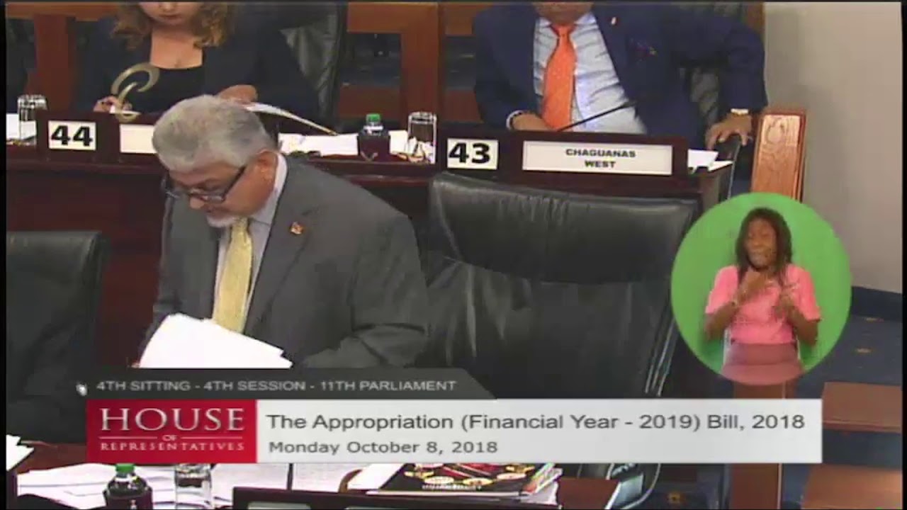 Clip 9 of 11   Dr  Bhoe Tewarie responds to Budget 2019 in Parliament on Oct 8 2018