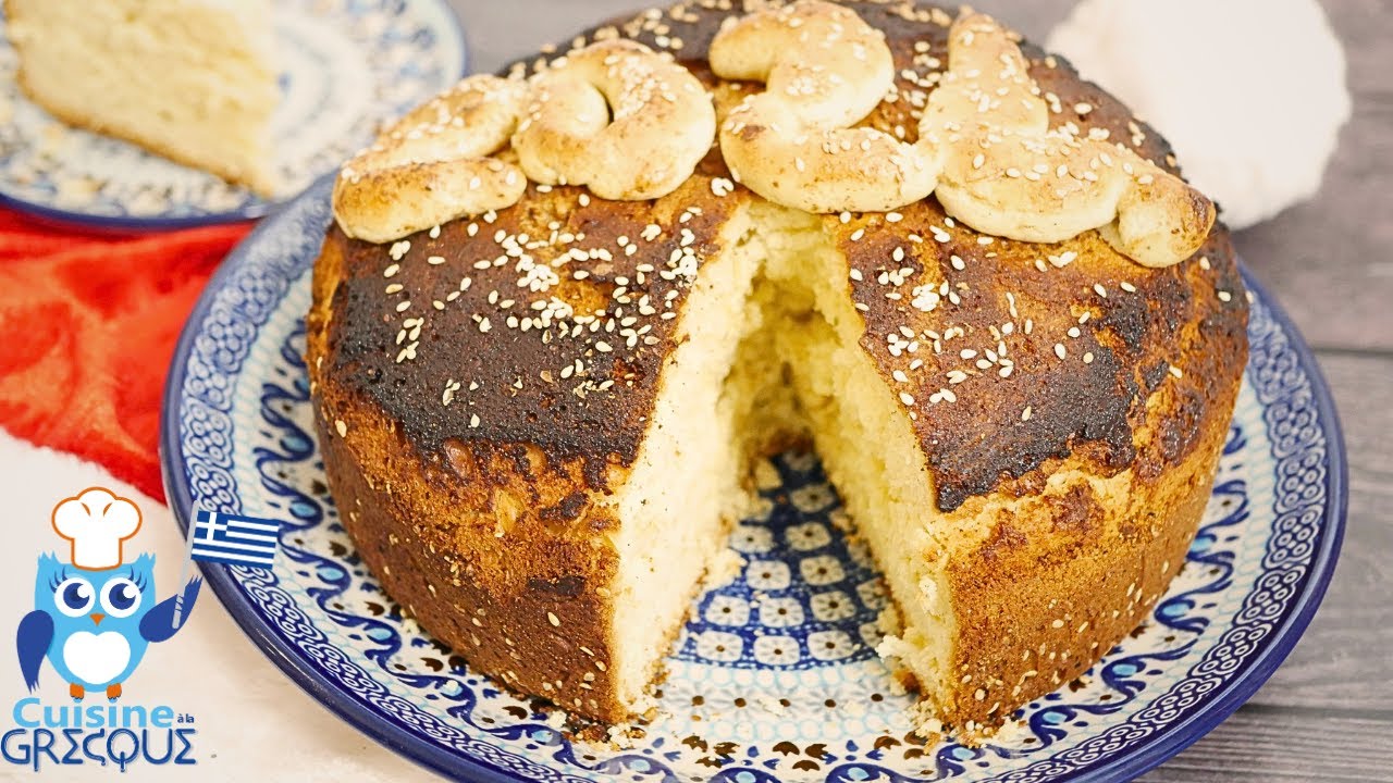 VASILOPITA - Galette des rois grecque ou gâteau du nouvel an - Cuisine à la grecque