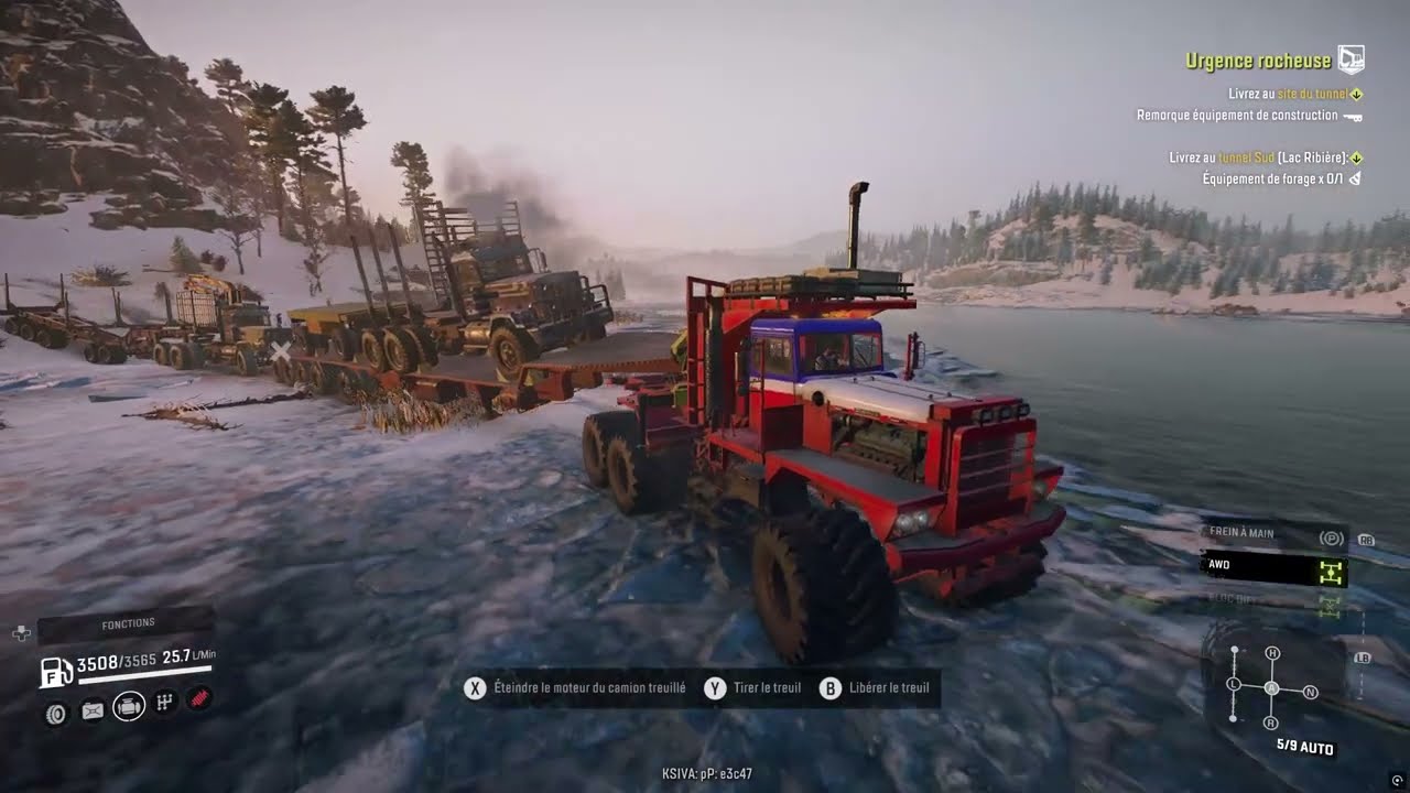 SnowRunner Transport multi vehicles to save time in solo