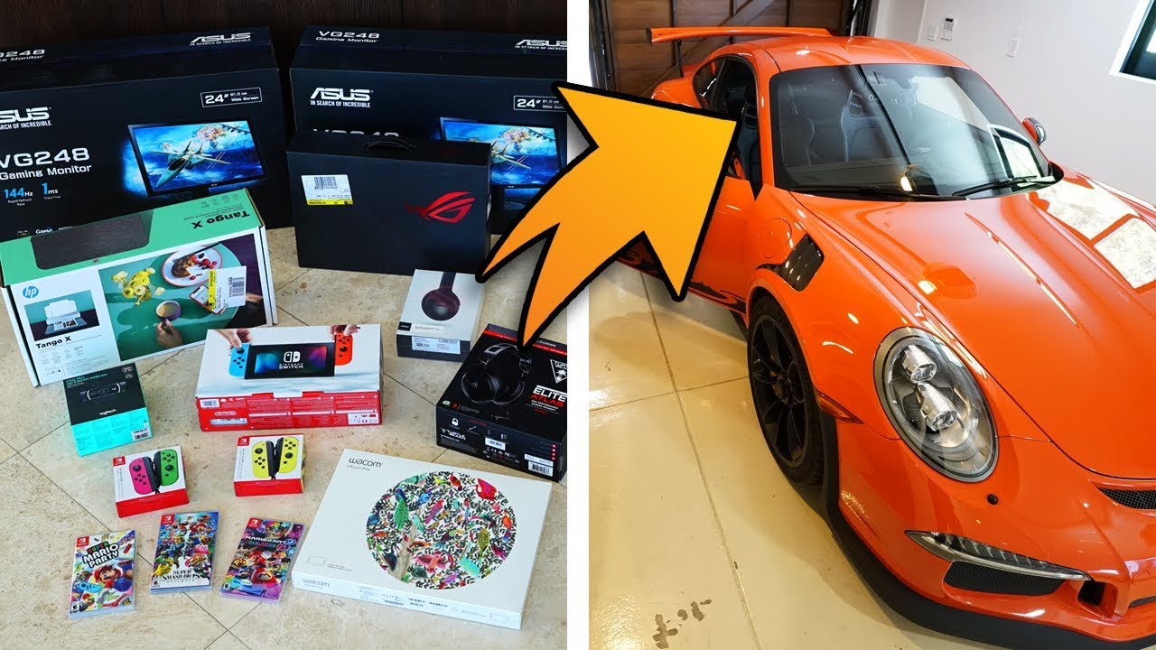 Fitting A Massive Best Buy Haul In A Supercar