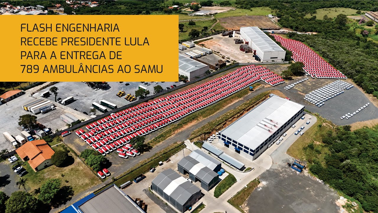 Flash Engenharia recebe Presidente Lula para a entrega de 789 ambulâncias ao SAMU