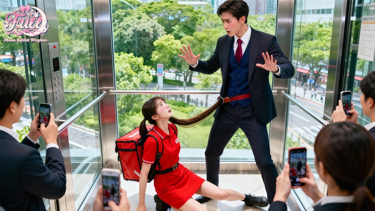 Poor Delivery Girl Falls in Elevator, Hair Caught in CEO's Belt &mdash; Impotent CEO Reacts,Love Arrives!