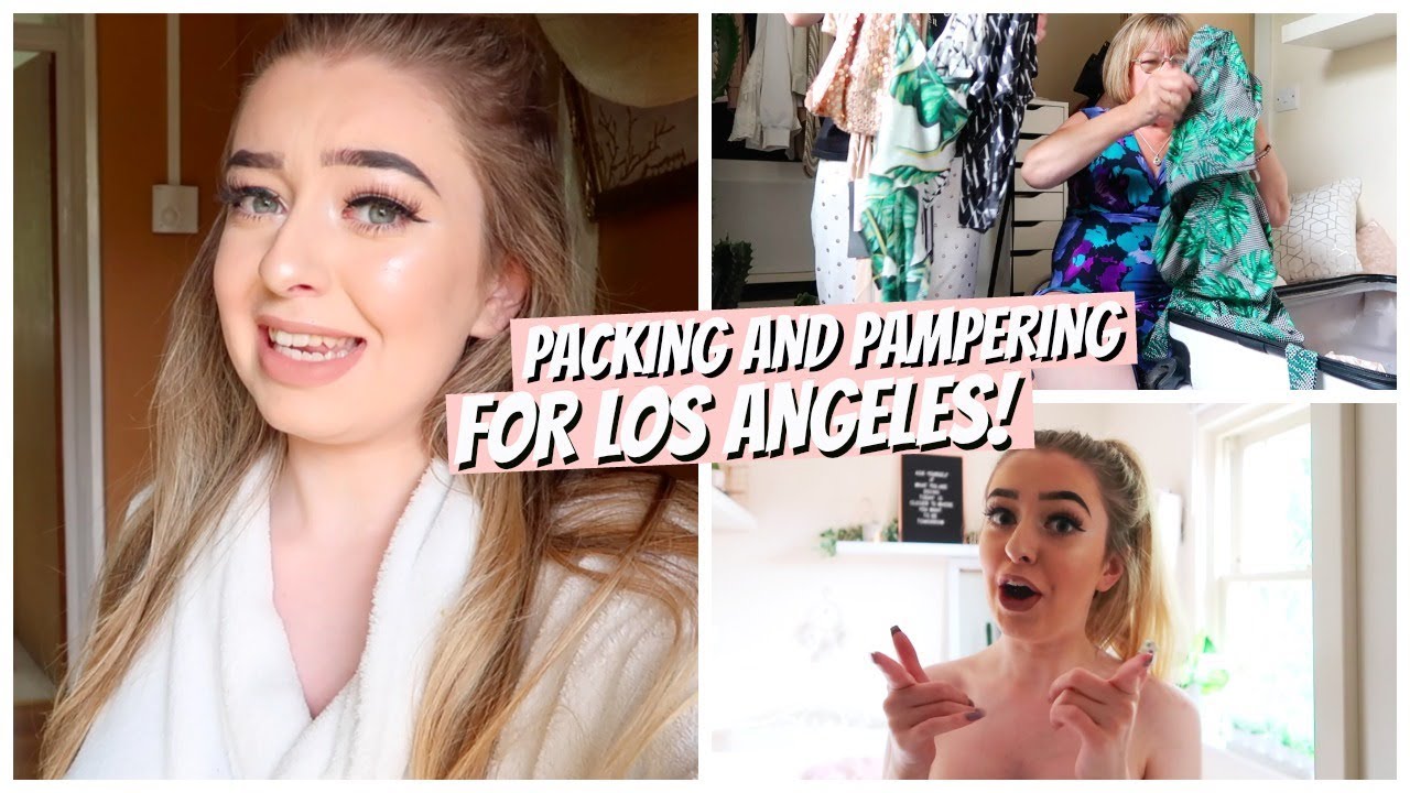 PACKING AND PAMPERING FOR L.A! PACK WITH ME!