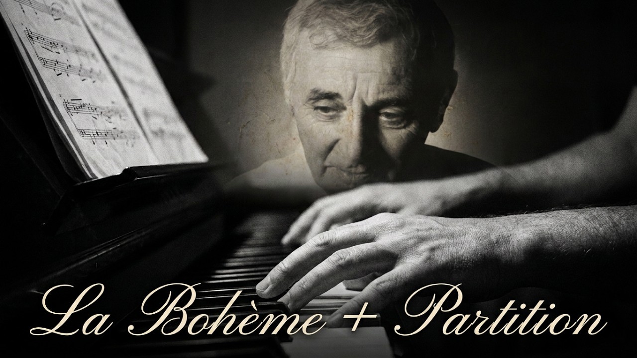 Charles Aznavour - La Bohème - Piano Solo + Partition