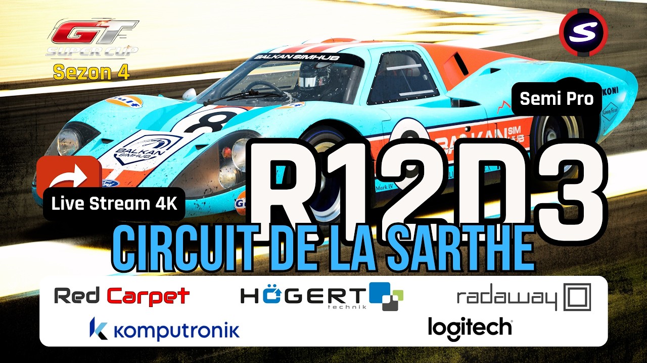 GRAN TURISMO SUPER CUP 4 | R12D3 SEMI PRO | LIVE STREAM PL 🏁