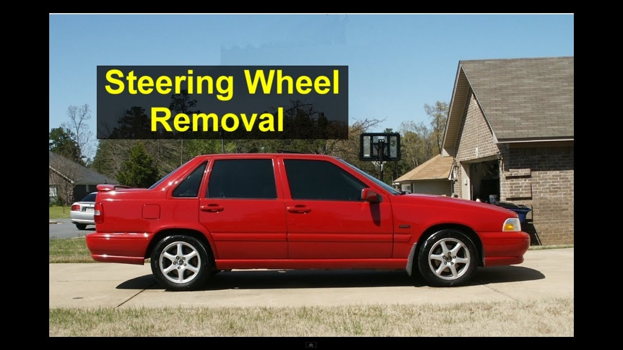 How to remove the steering wheel and drivers side air bag removal, Volvo S70, V70, XC70, 850 - VOTD