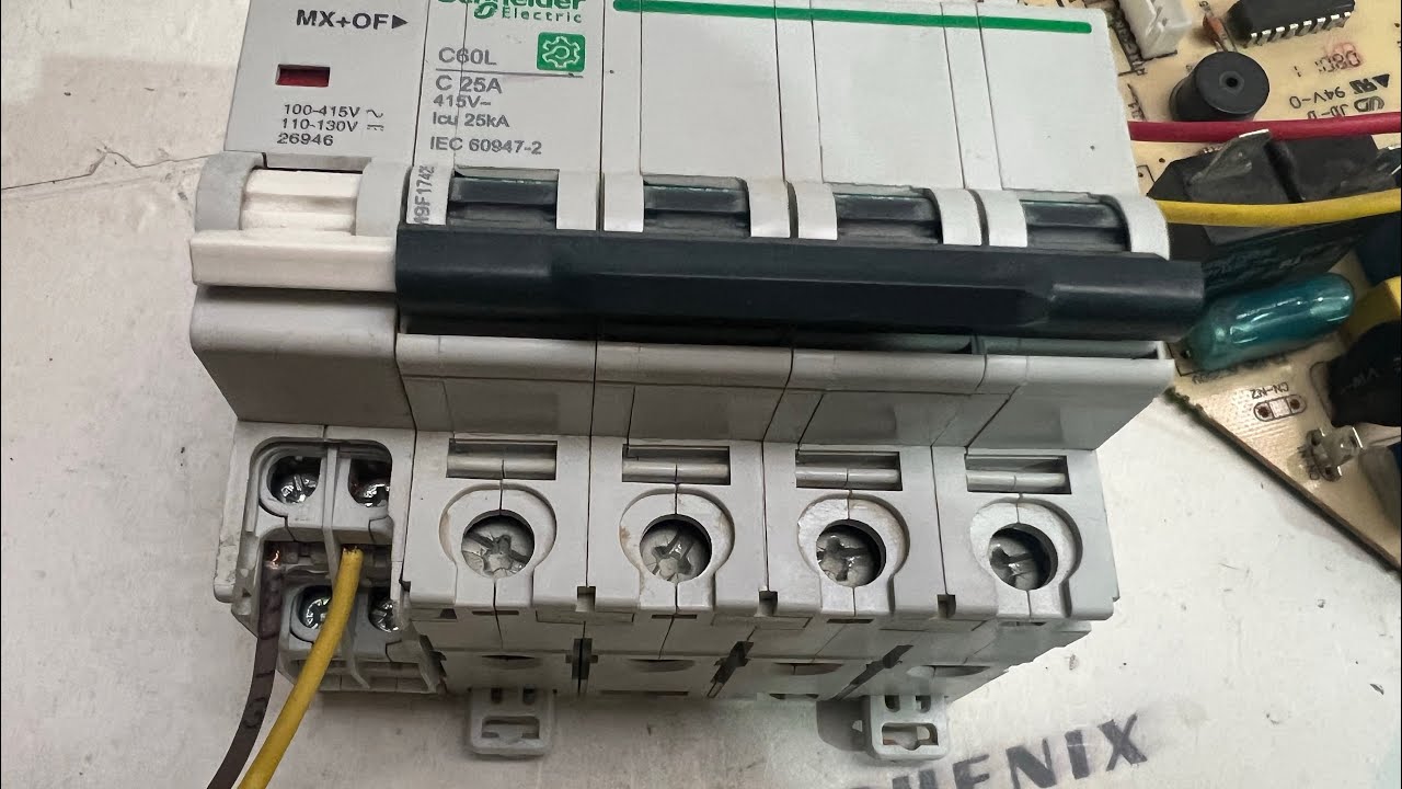Montage et branchement Bobine Mx sur disjoncteur modulaire, MX  on MCB