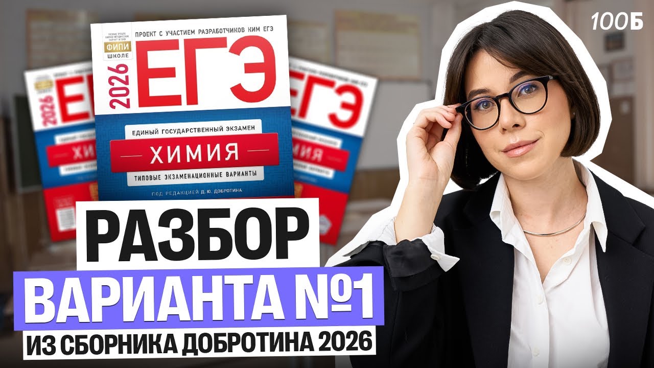 САМЫЙ ПОДРОБНЫЙ РАЗБОР ВАРИАНТА №1 ИЗ СБОРНИКА ДОБРОТИНА 2026 | Катя Строганова
