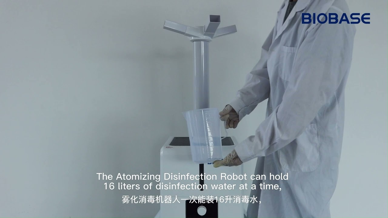 How powerful are the Atomizing Disinfection Robots used in the Winter Olympics?