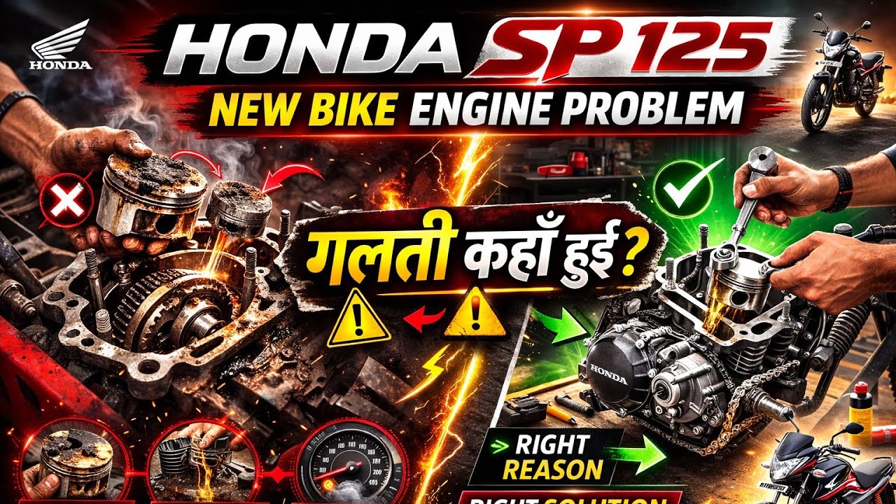 Honda SP 125 BS6 Engine Opening | स्टार्ट है फिर भी इंजन क्यों खोला? 🤔