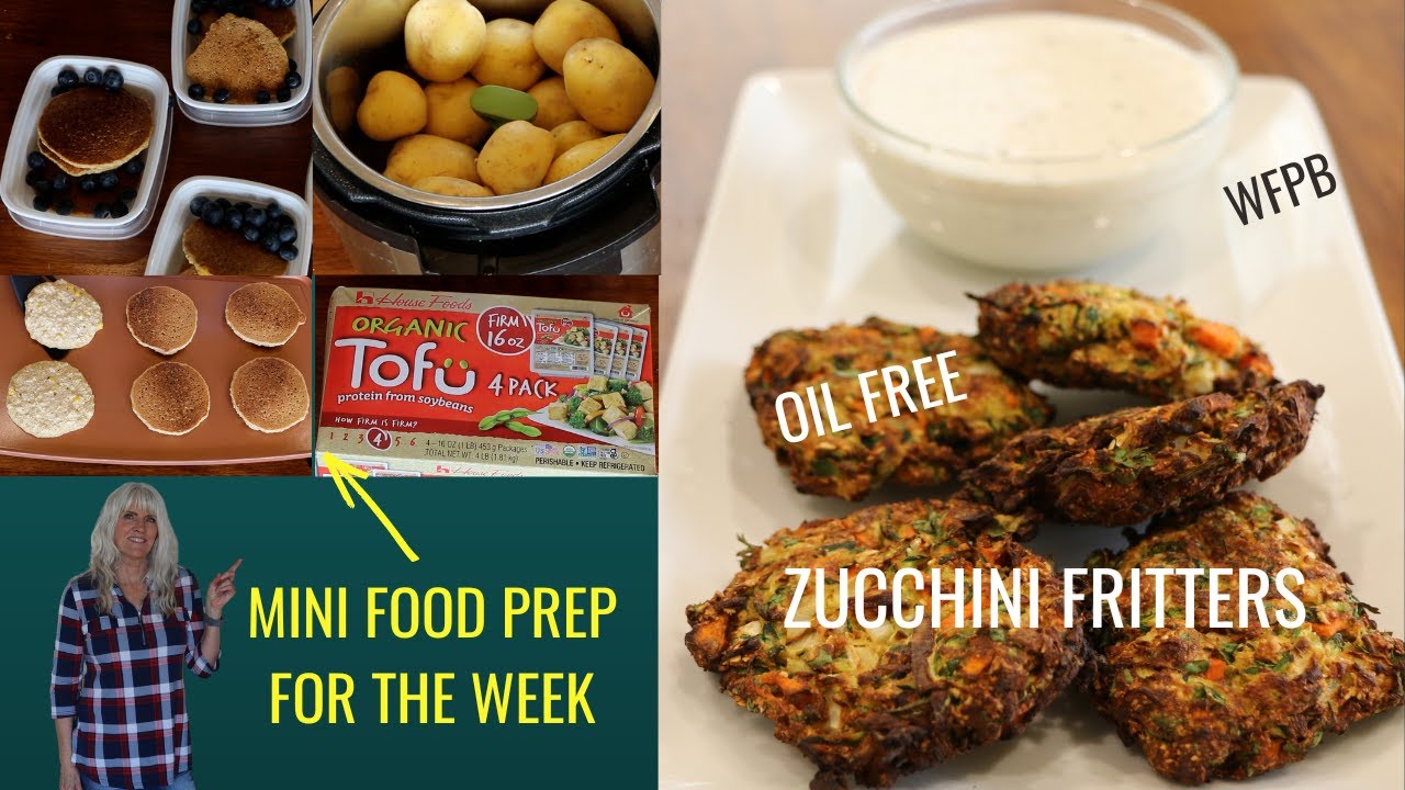Zucchini Fritters Oil Free  Plus Mini Food Prep