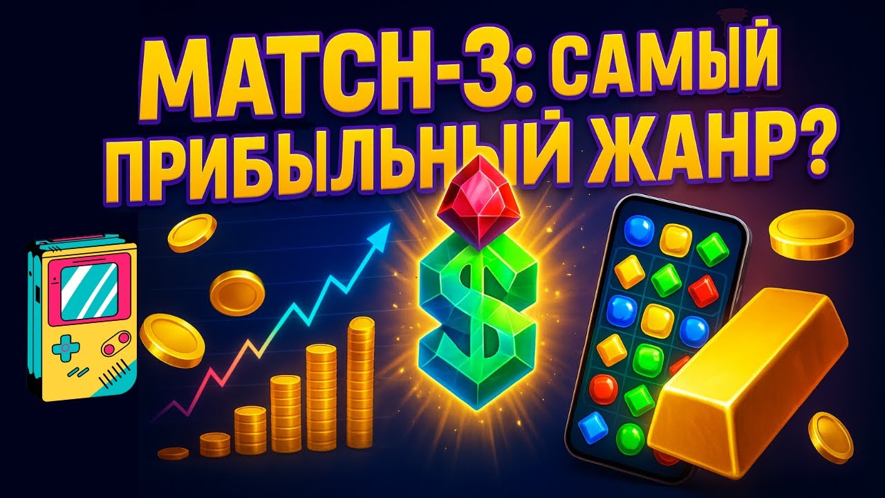 Как простая механика Match-3 зарабатывает миллиарды