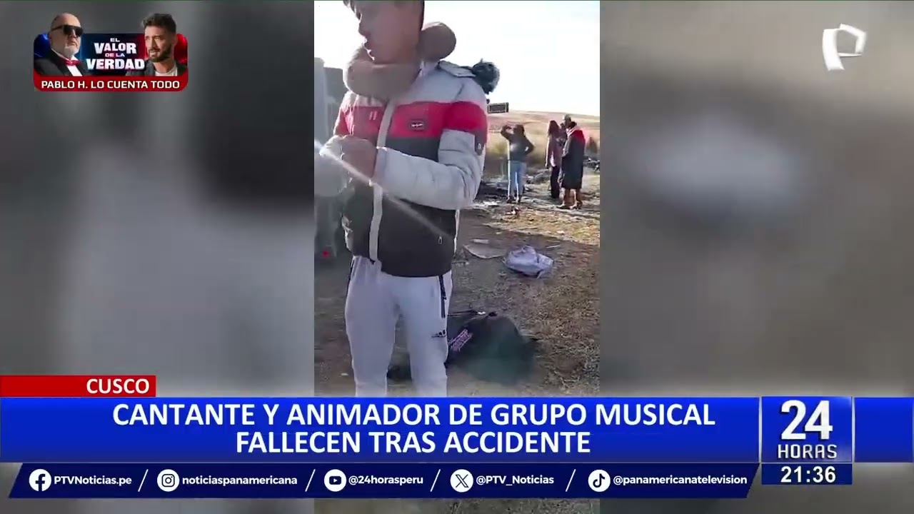 Tragedia en Cusco: mueren cantante folclórica y su animador tras accidente