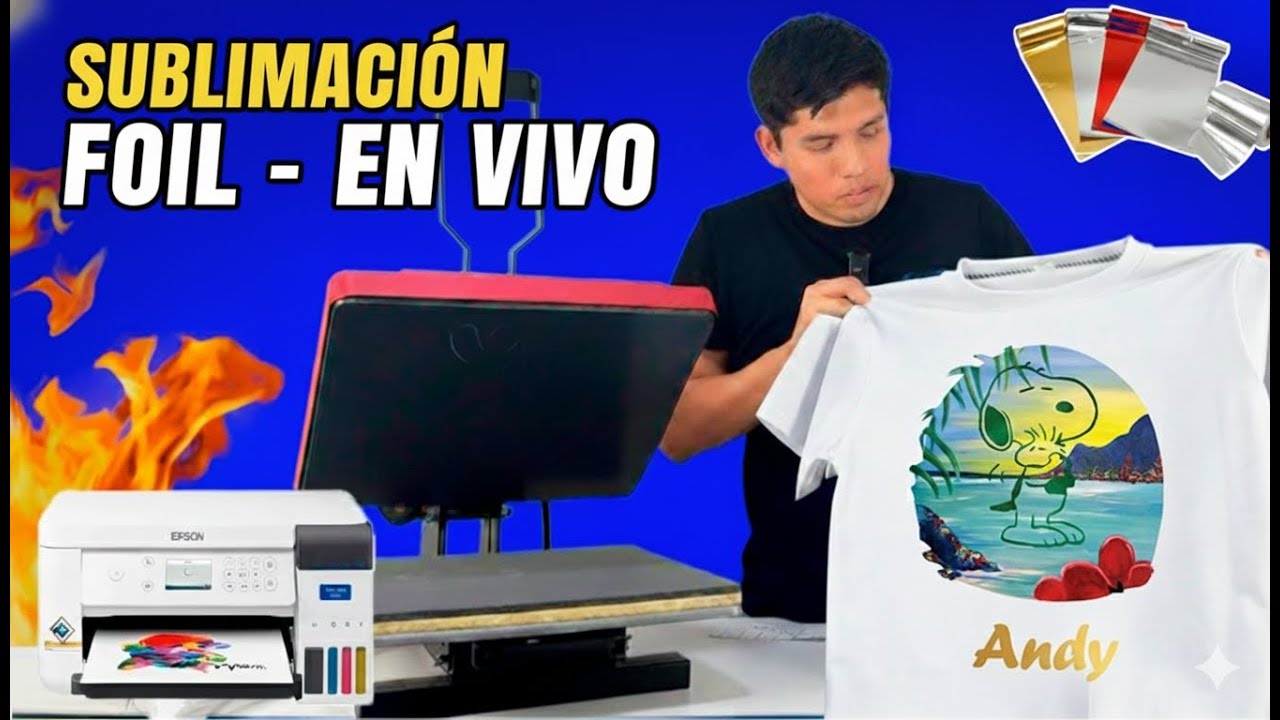 Sublimación Foil en Vivo | Paso a Paso #tiktok #sublimacion #shaynprint