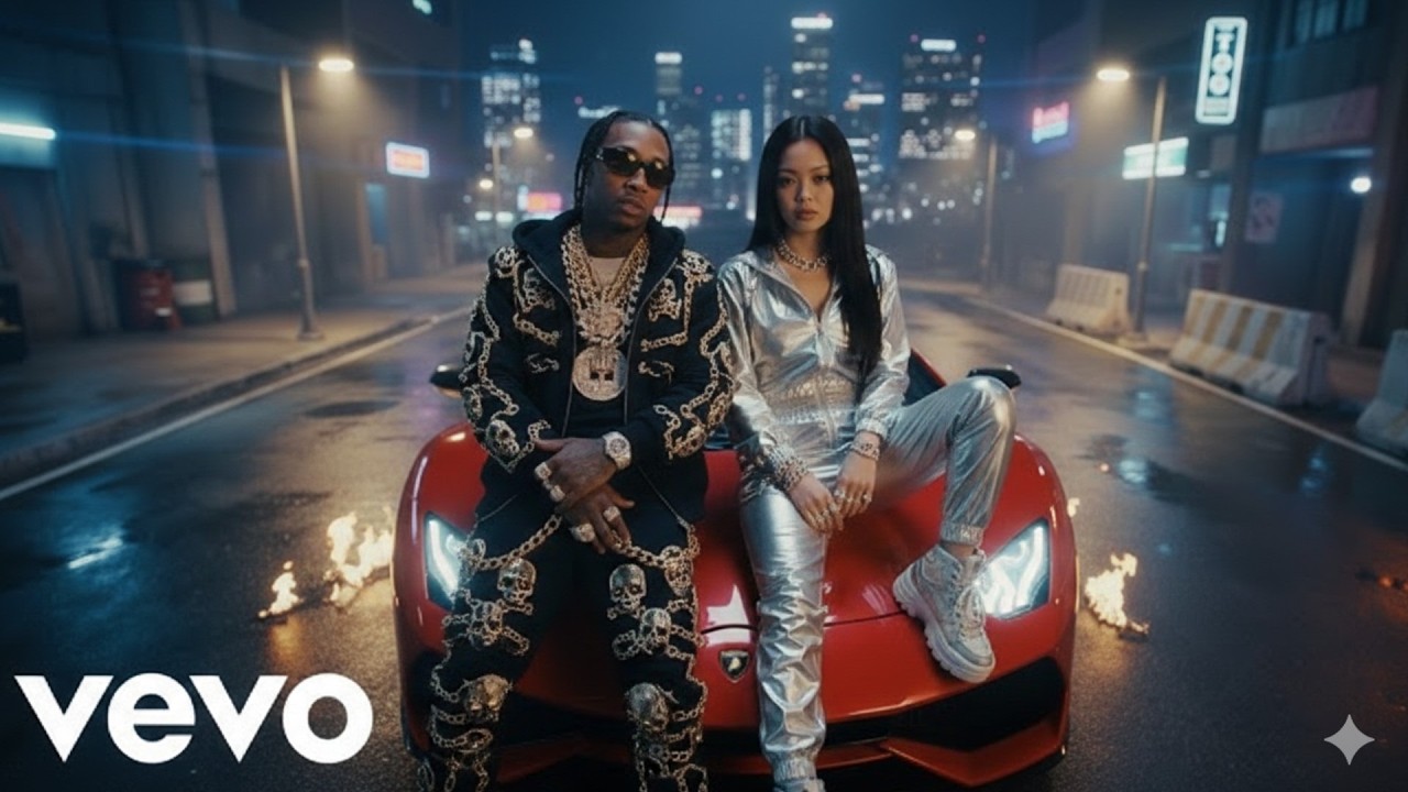 Jennie, Jennie ,tyga - MIDNIGHT MONARCH  (ft. Doja Cat, K-Pop) | (Official Lyrics Video)