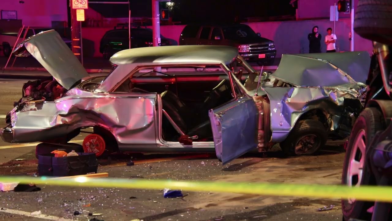 Anaheim Ball Rd & Gilbert St Overnight Crash. Aug 10