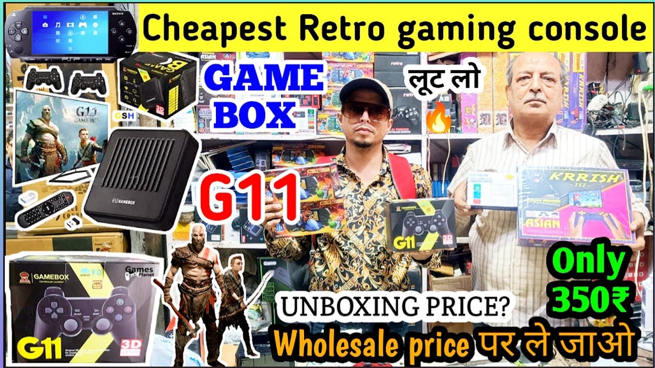 Cheapest Retro Gaming console/Game box G11 unboxing price/300₹ only price/Chandni chowk market delhi