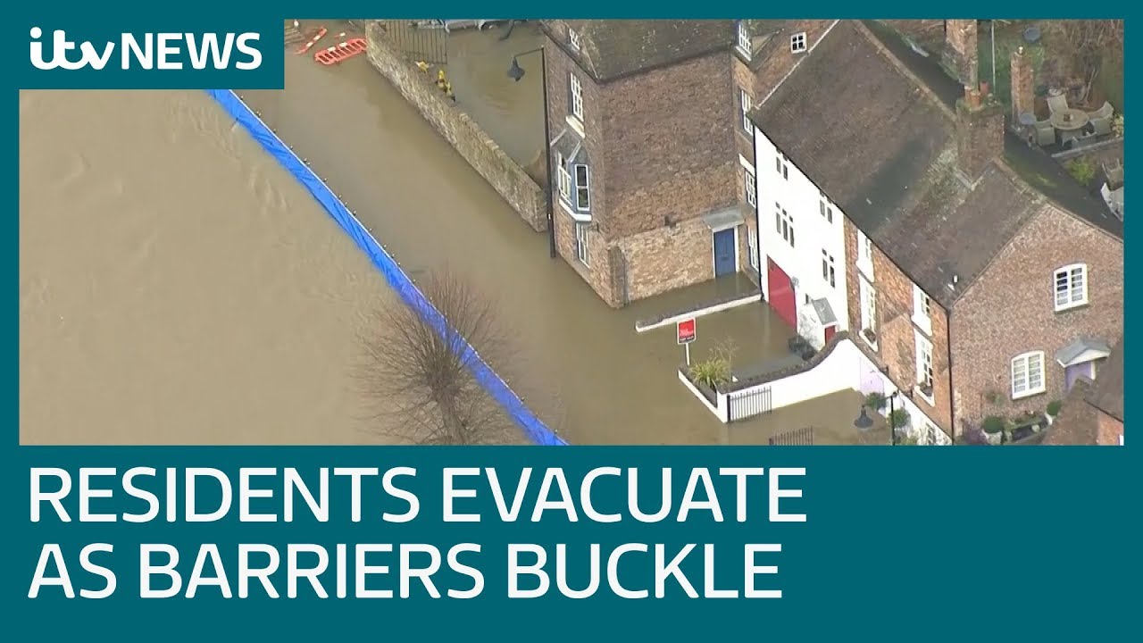 Emergency evacuation as flood barriers overwhelmed | ITV News