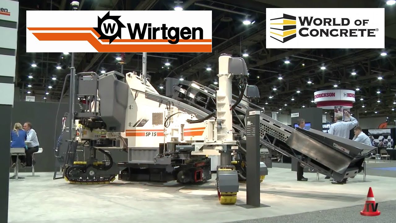 Pavimentadora Wirtgen SP 15 Cordonera Perfiles Monolíticos - World of Concrete 2014