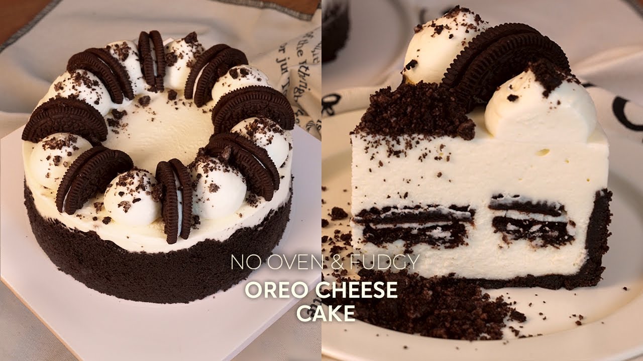 노오븐! 크리미하고 꾸덕한 오레오 치즈케이크 🍰 no bake cheesecake
