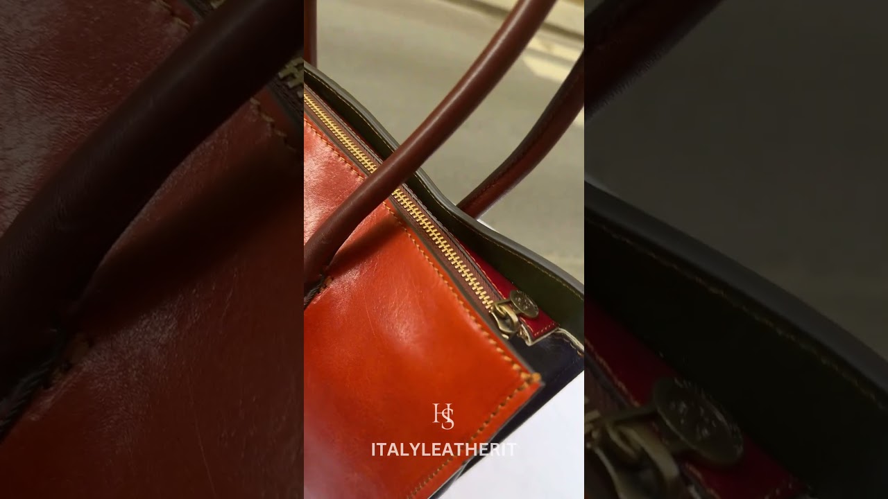 Italian Handmade Leather Tote Bag: Elegance and Craftsmanship from Florence 