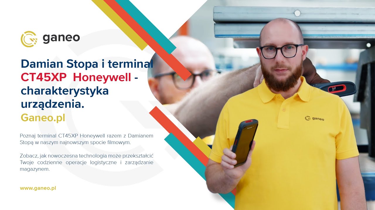 CT45XP Honeywell. Damian z Ganeo.pl sprawdza możliwości terminala.