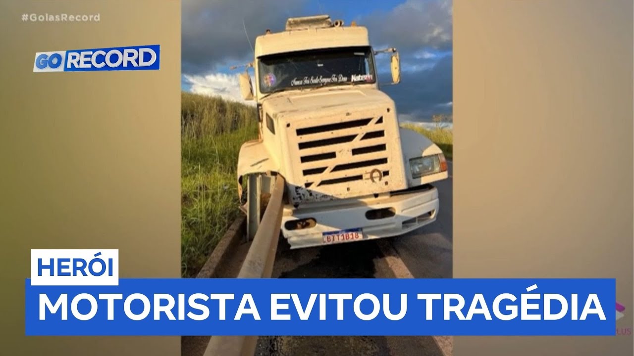 Caminhoneiro evita tragédia em rodovia e viraliza na internet