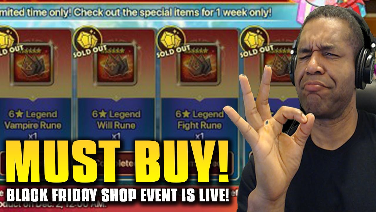 BLACK FRIDAY SHOP: GET THESE ITEMS NOW!! (Summoners War)