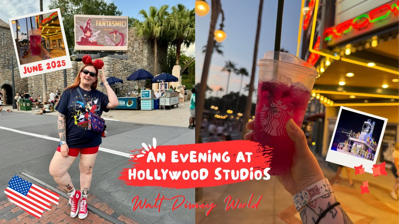 HOLLYWOOD STUDIOS EVENING🎥 An evening watching Fantasmic, being evacuated off a ride 🐭| adoseofapril